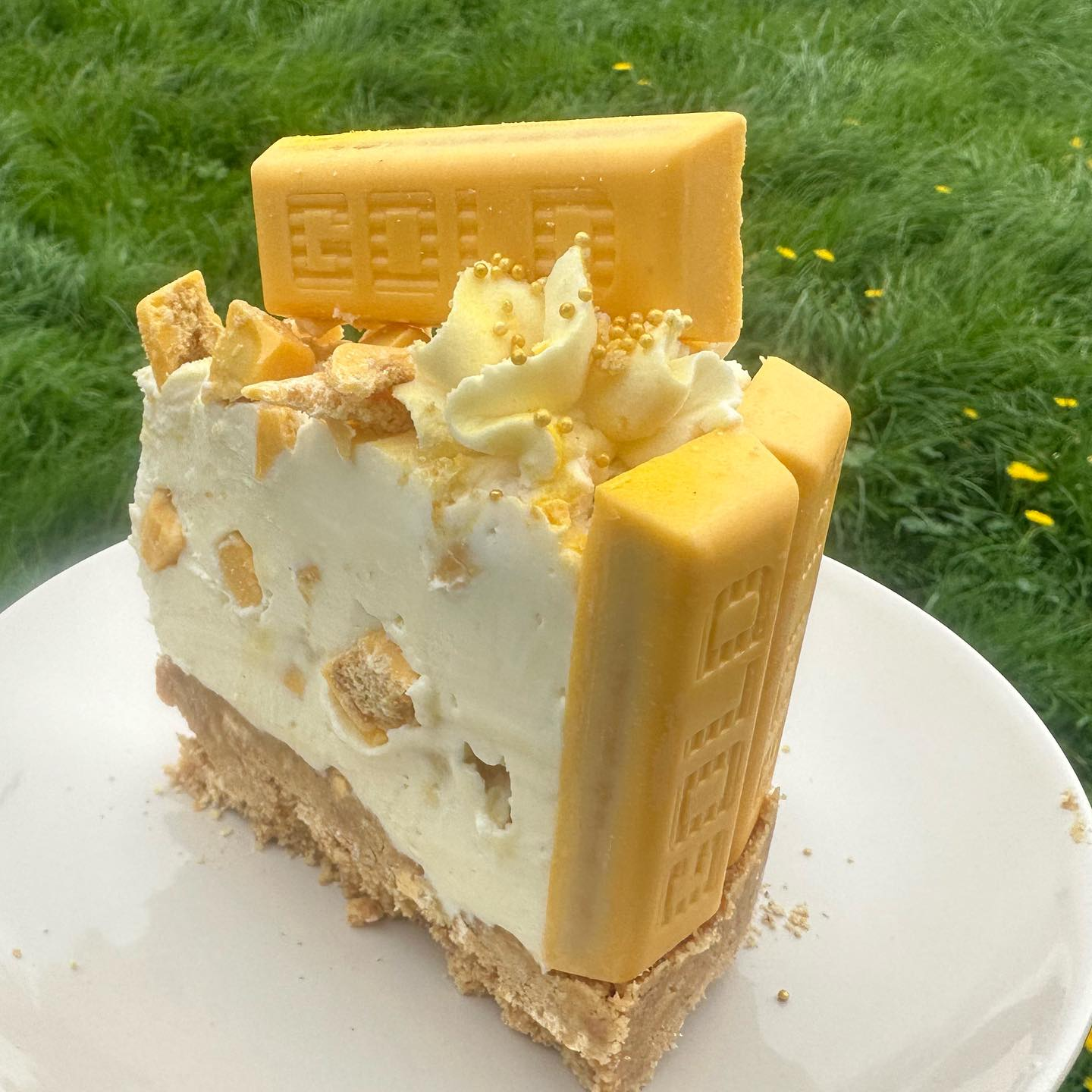 Gold Bar Cheesecake Slice