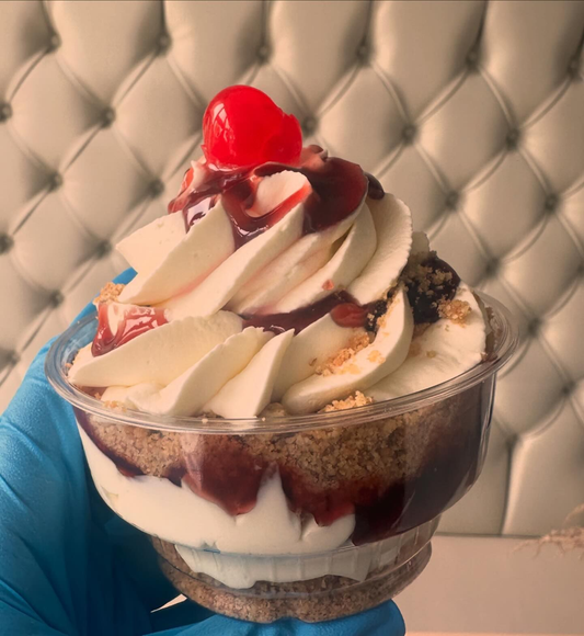 Cherry Cheesecake Pot