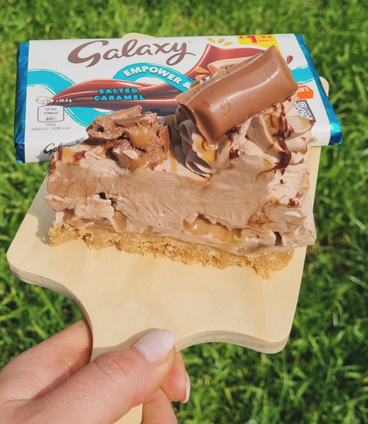 Galaxy Salted Caramel Cheesecake Slice