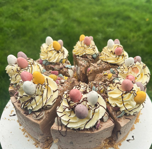 Mini Egg Cheesecake Slice