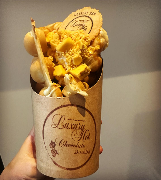 Gold Bar Bubble Waffle